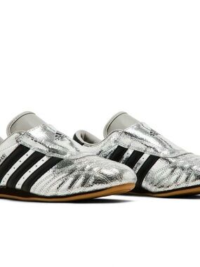 Adidas Women’s Silver Metallic Slip-On Sneakers